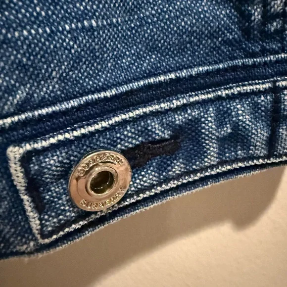 Excellent Burberry Logo Designer Blue Denim Jacket Kids size 8Y 128cm - Picture 13 of 15